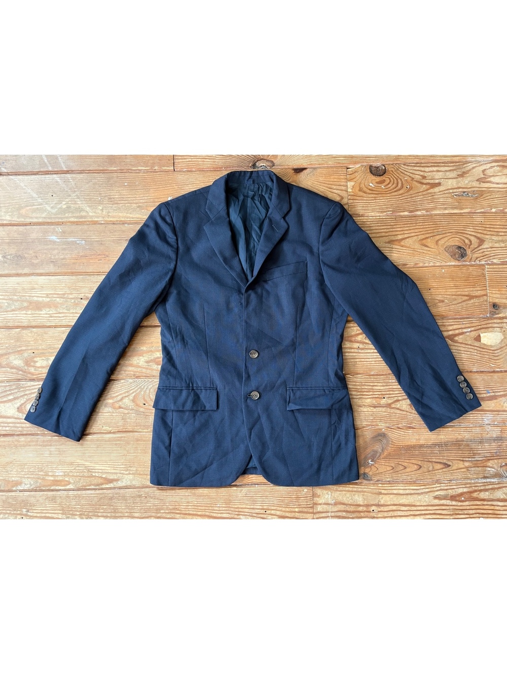 J.Crew Ludlow Thompson Wool Blazer Men’s 36S Navy Blue Two Button